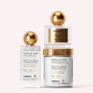 TRULY Vanilla Baby Skincare Trio